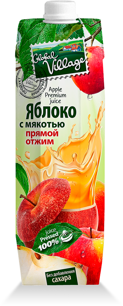 Дизайн упаковки сок «Global Village»