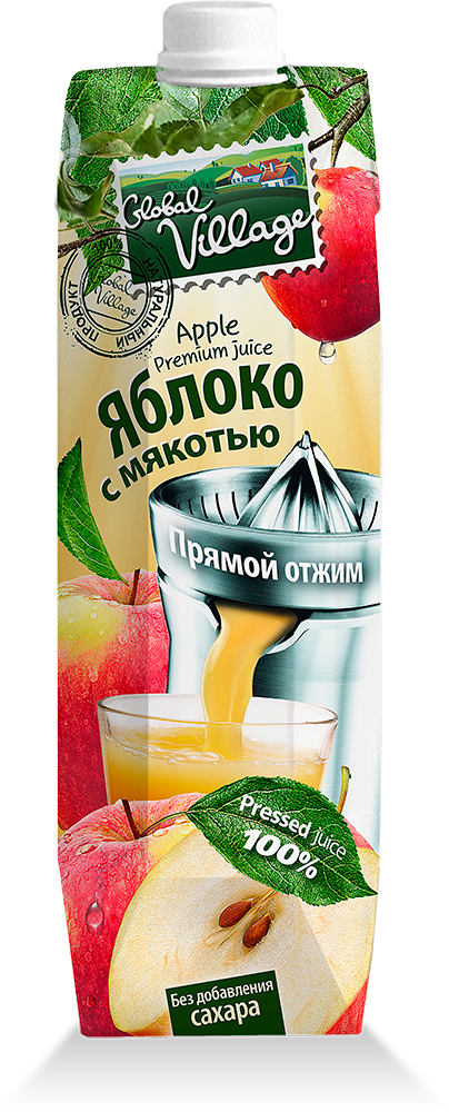 Дизайн упаковки соков  «Global Village», стоимсоть разработки бренда