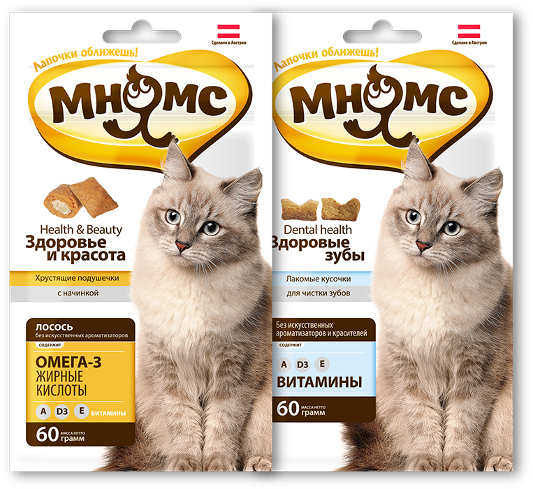 Разработка бренда продуктов для животных «Мнямс»™