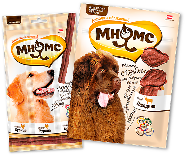 Разработка бренда продуктов для животных «Мнямс»™