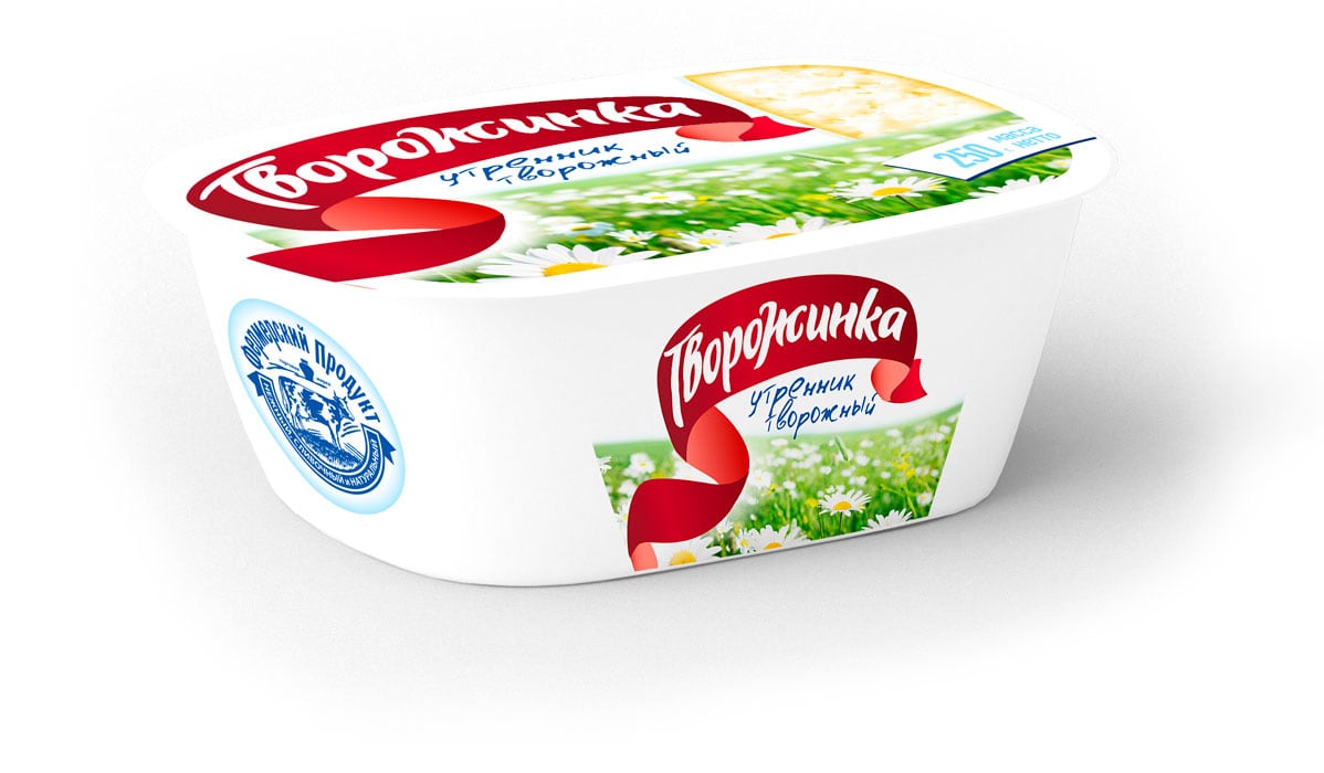 Дизайн упаковки творога «Творожинка»