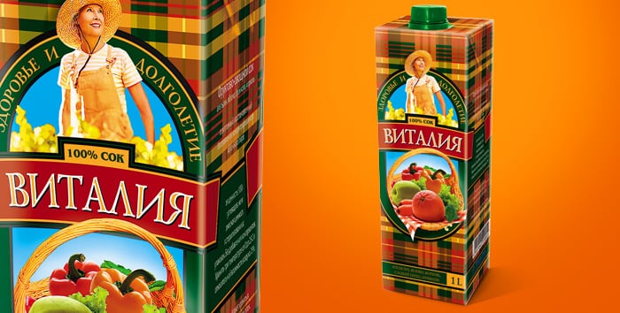 vitalia морс дизайн упаковки